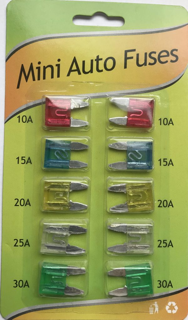 Auton mini-sulakesetti 10 kpl