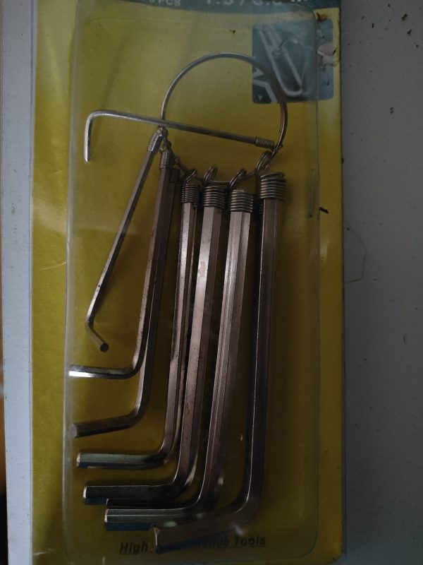 Kuusiokoloavainsarja 8 kpl, 1,5–6,0 mm