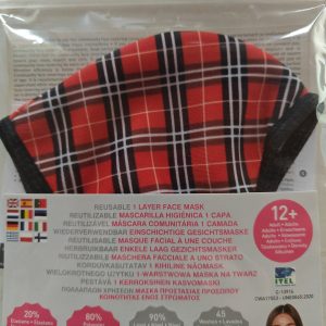 Ruutukuviollinen kasvomaski
